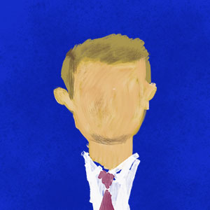 A digital painting of Ken Jennings.